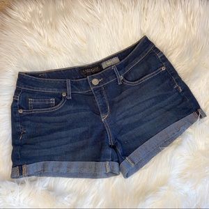 BLUE AEROPOSTALE MIDI JEAN SHORTS
